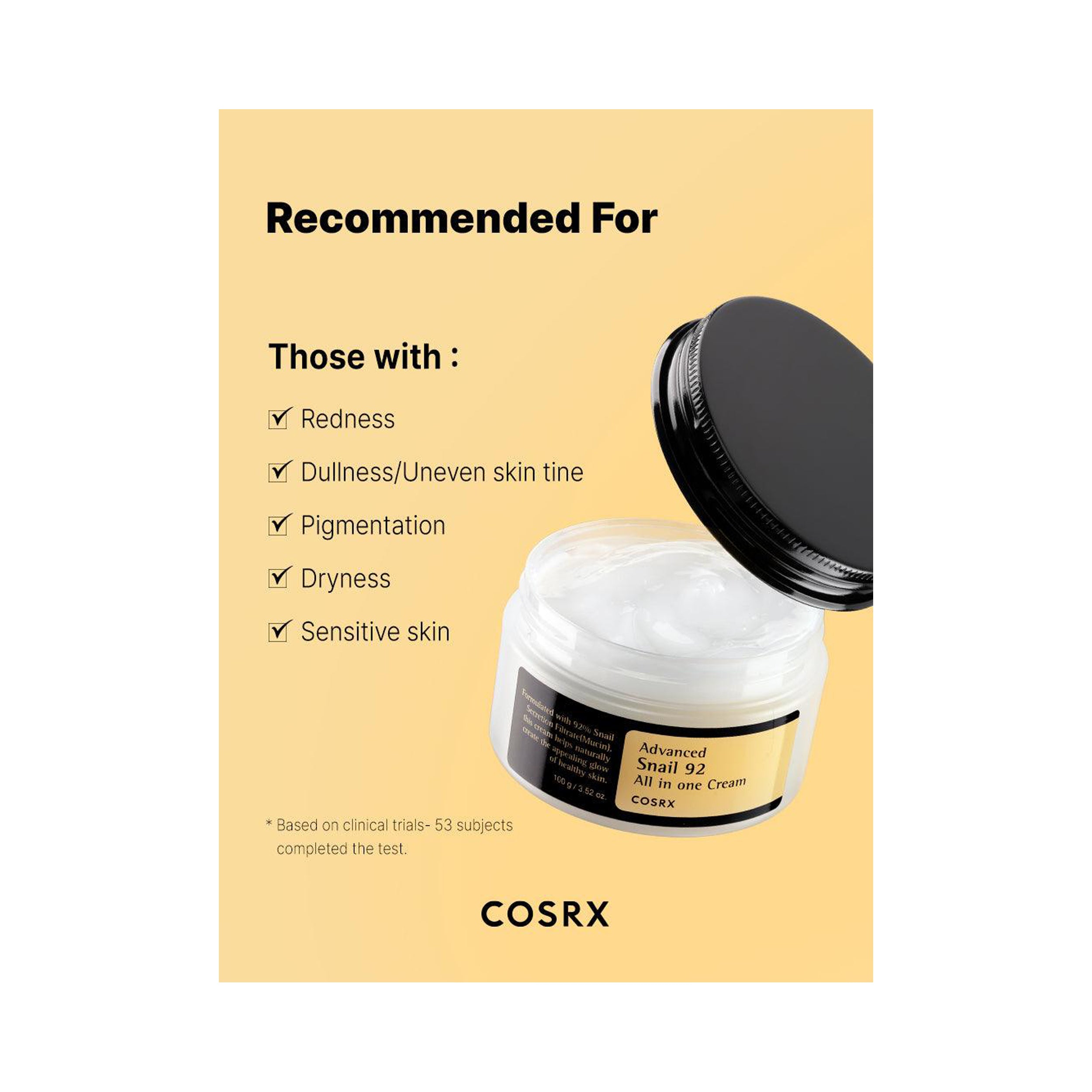 Cosrx - Advanced Snail 92 - All in One Cream - 100g – MYQT.com.au