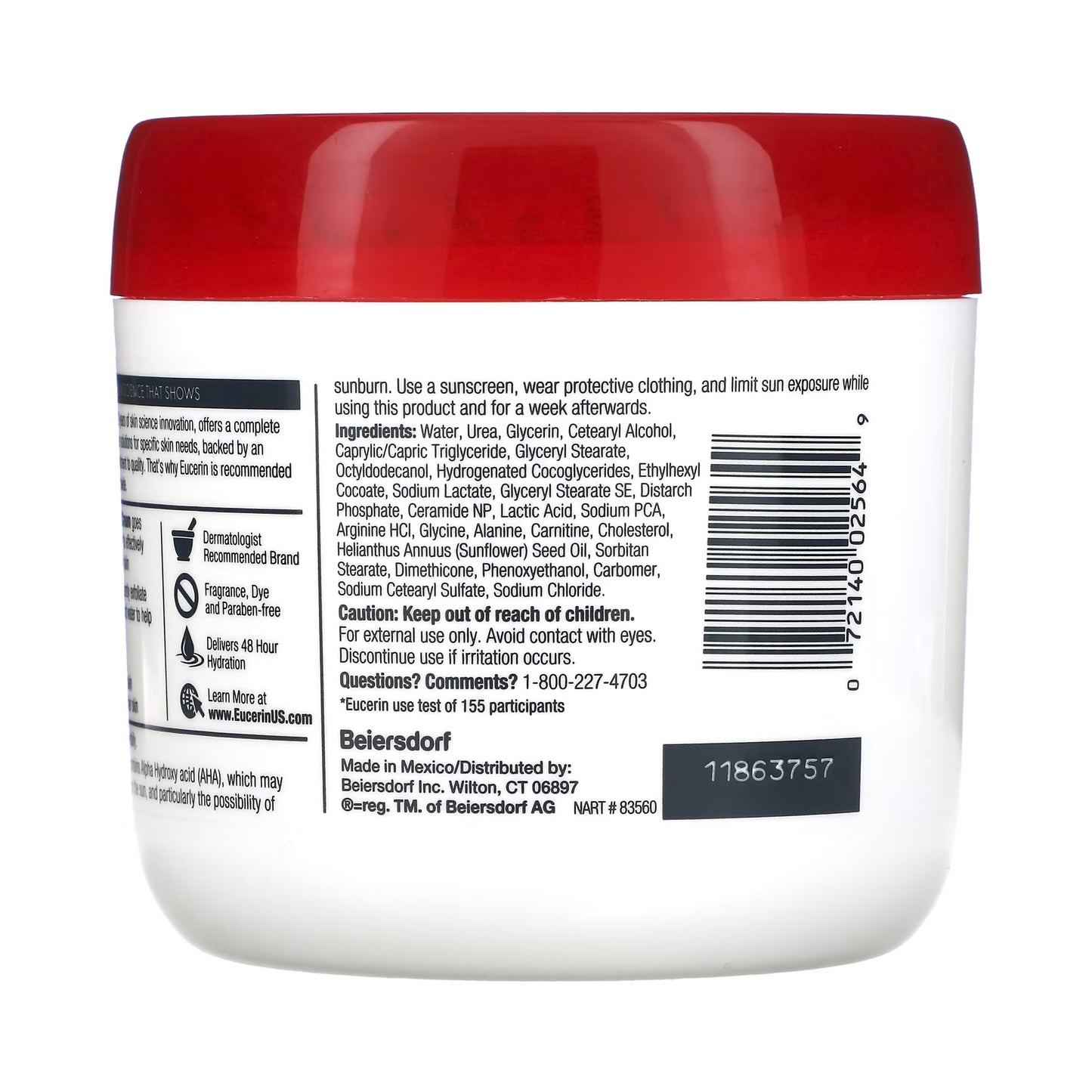 Eucerin Roughness Relief Cream 454 g