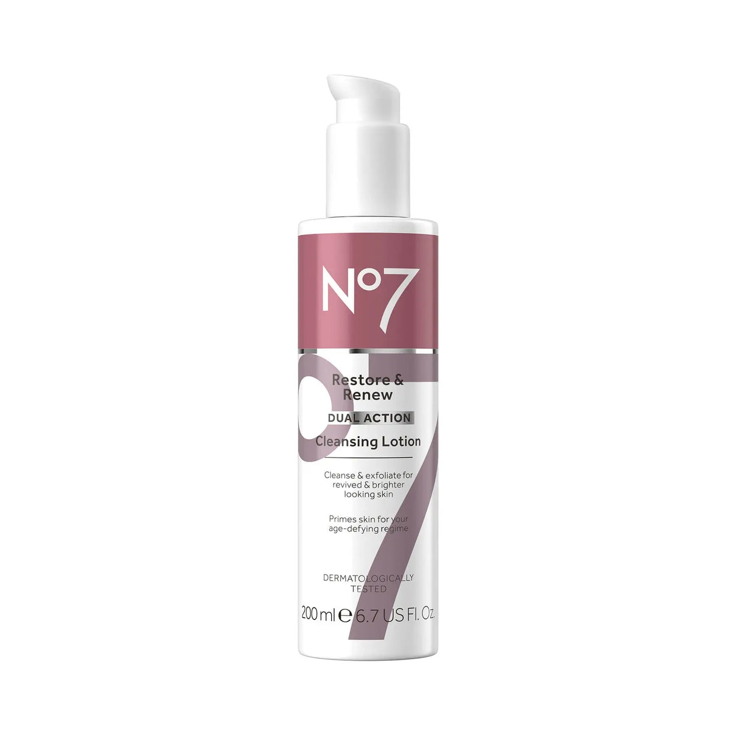 No7 Restore Renew Dual Action Cleansing Lotion 200 mL