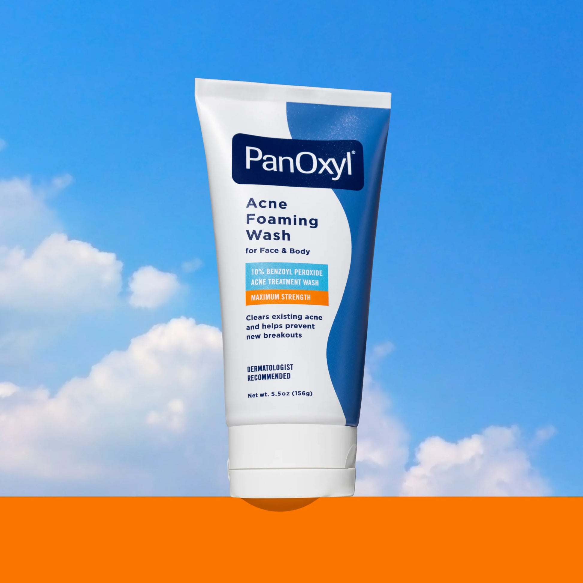 PanOxyl Acne Foaming Wash 10% Benzoyl Peroxide Maximum Strength 156 g