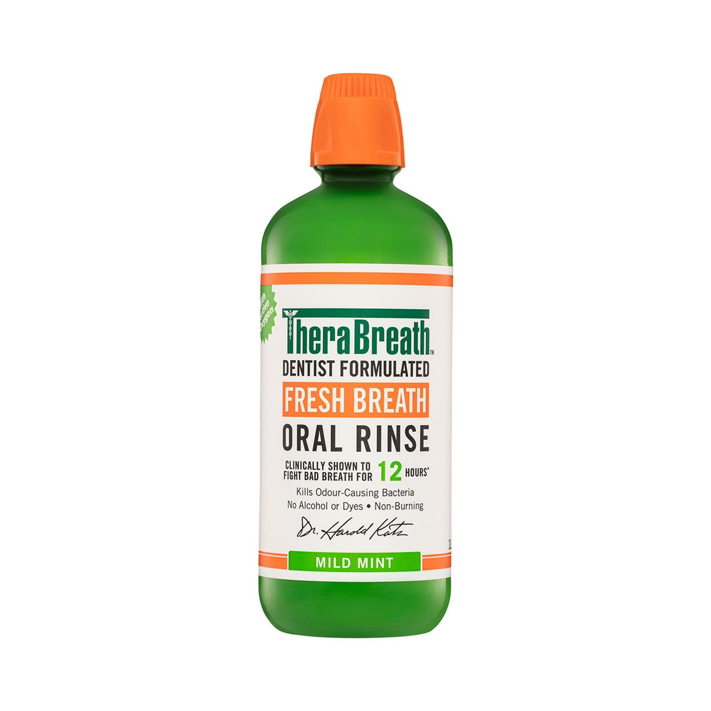 TheraBreath Oral Rinse Fresh Breath Mild Mint 1 Liter