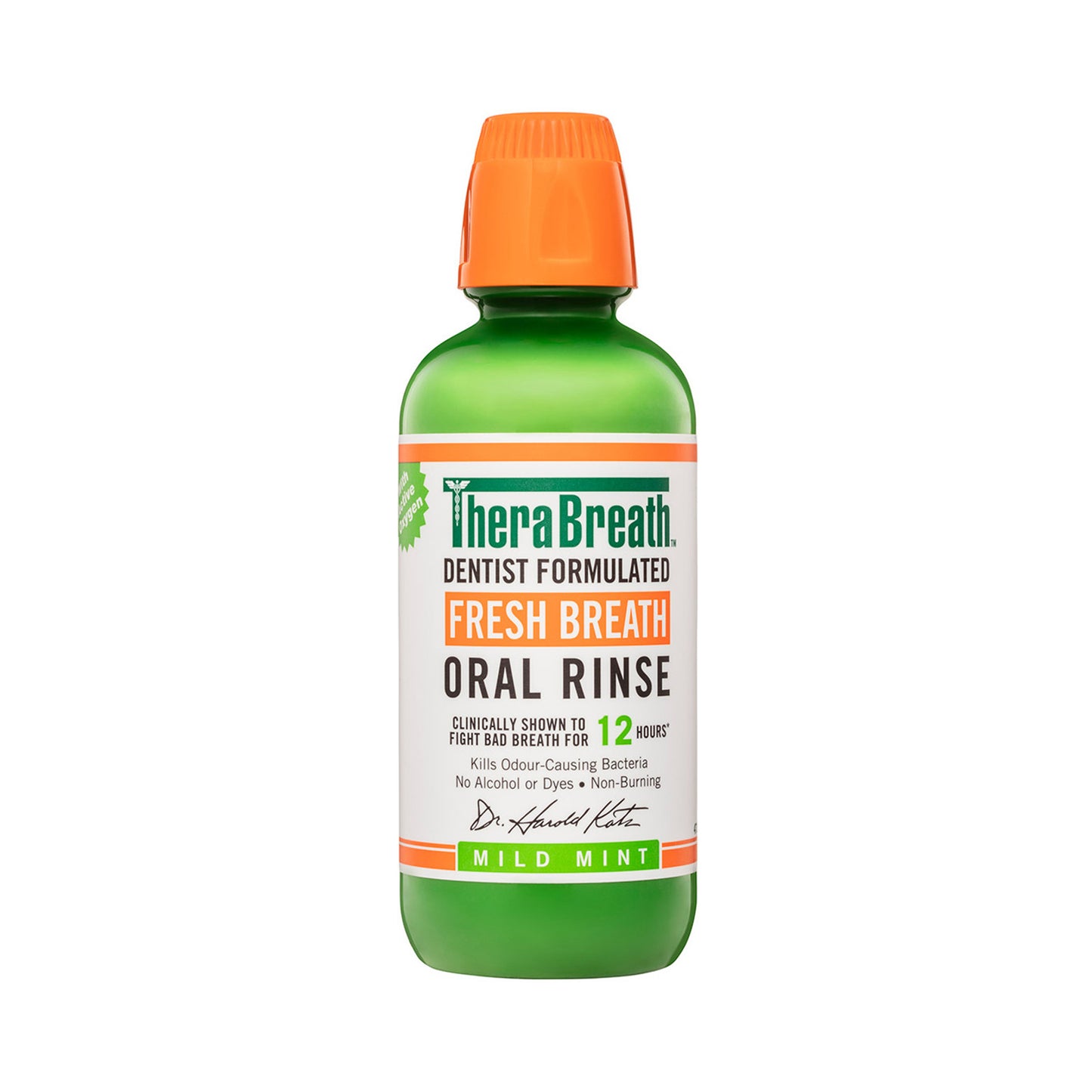 TheraBreath Oral Rinse Fresh Breath Mild Mint 473 mL