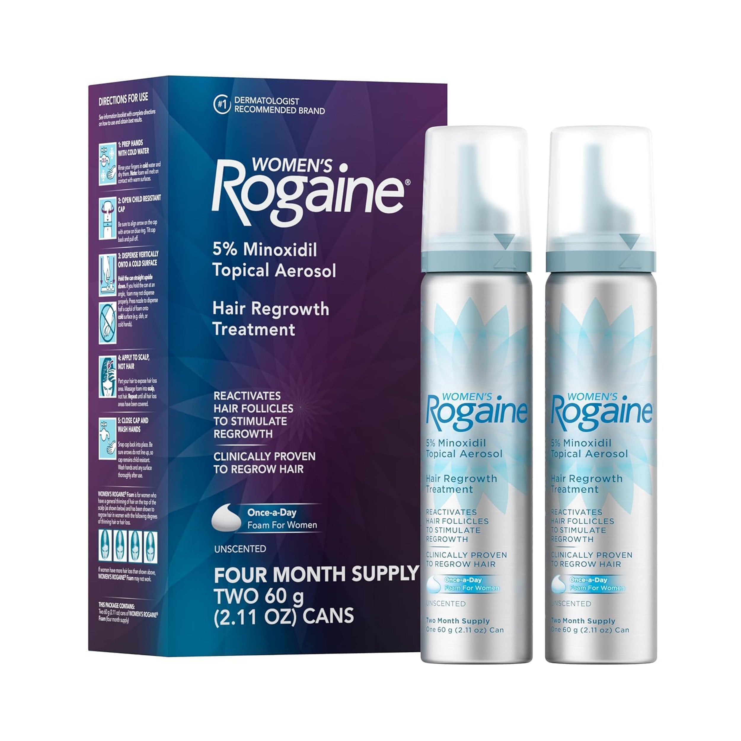 NEW ROGAINE WOMENS FOAM 3 buying MONTH SUPPLY EXP 03/2024