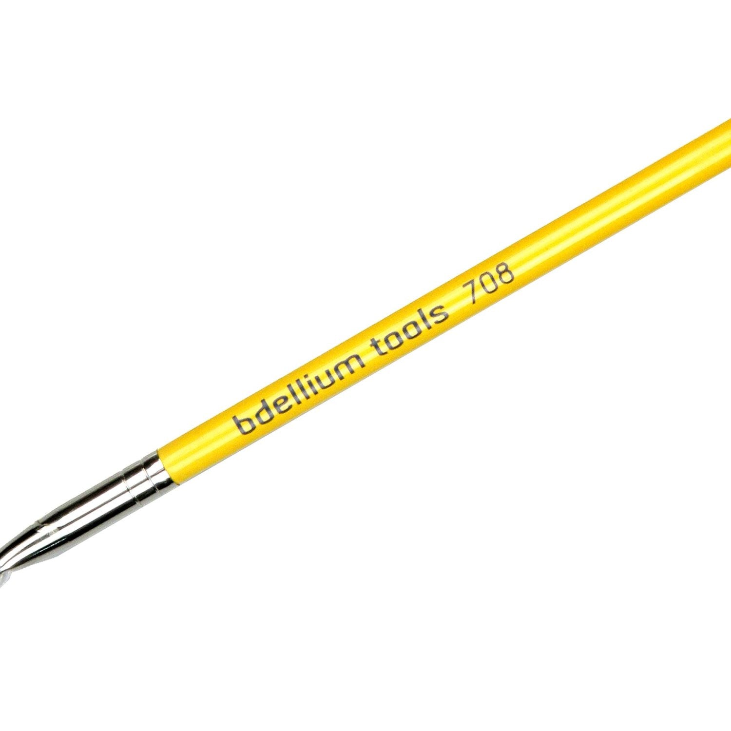 BDellium Tools Studio Line 708 Bent Eyeliner Brush Yellow