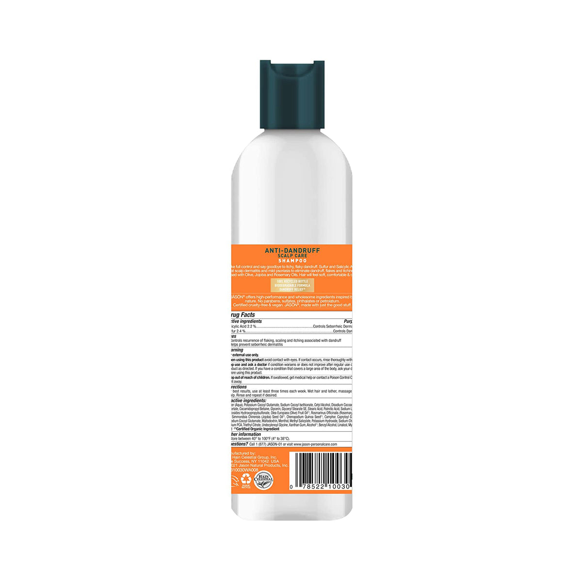 Jason Natural - Anti-Dandruff Scalp Care Shampoo - 355 mL - MYQT.com.au