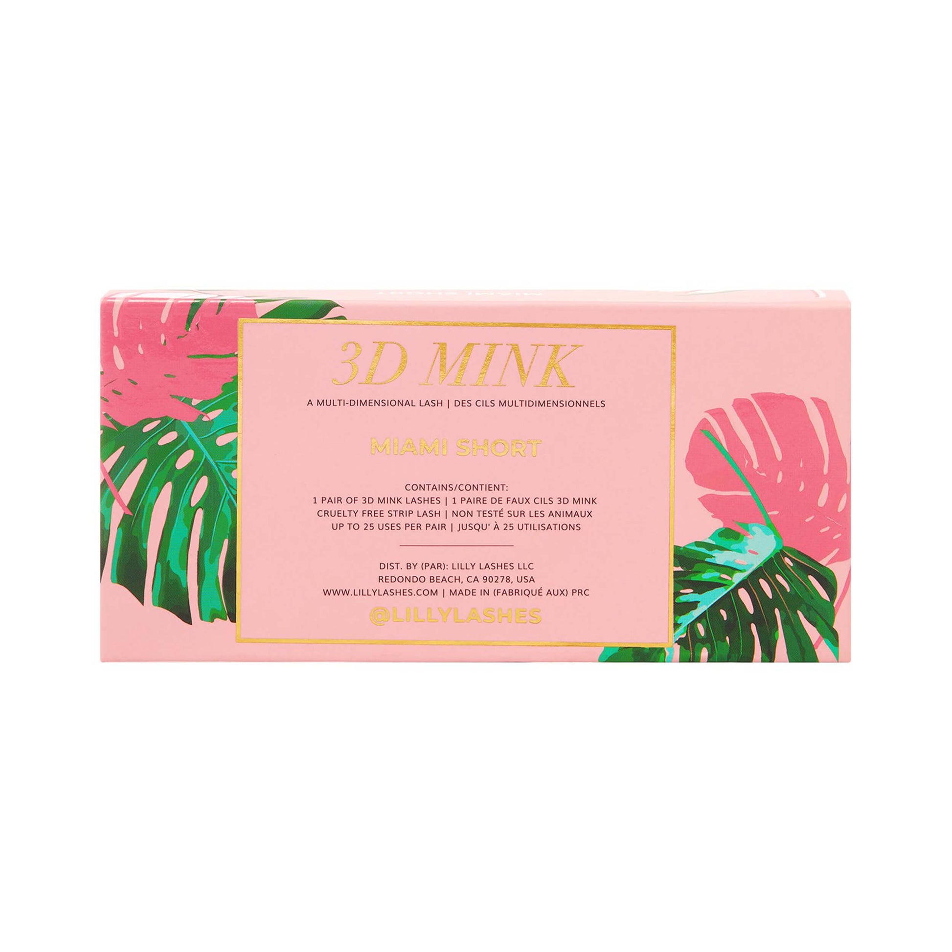 Lilly Lashes Miami "Welcome To Miami" Short 3D Mink Lashes