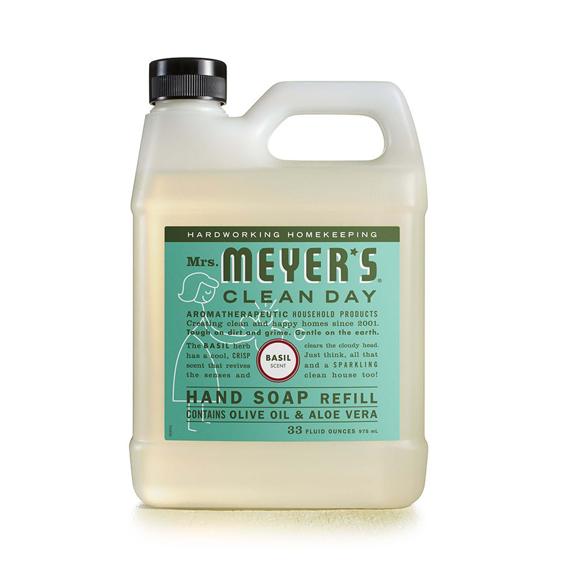 Mrs. Meyers Clean Day Liquid Hand Soap Refill Basil Scent 975ml