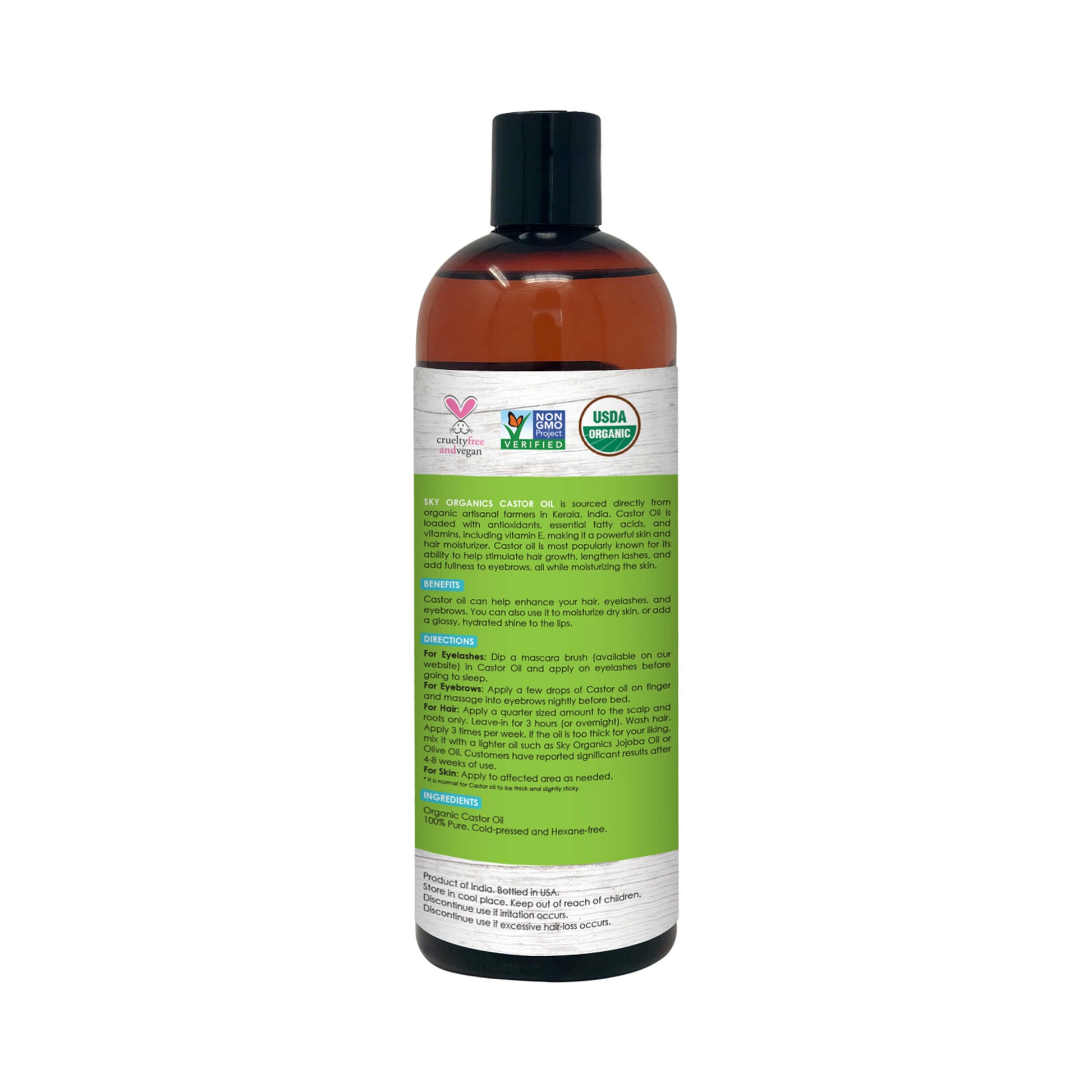 Sky Organics Organic Castor Oil 473 mL